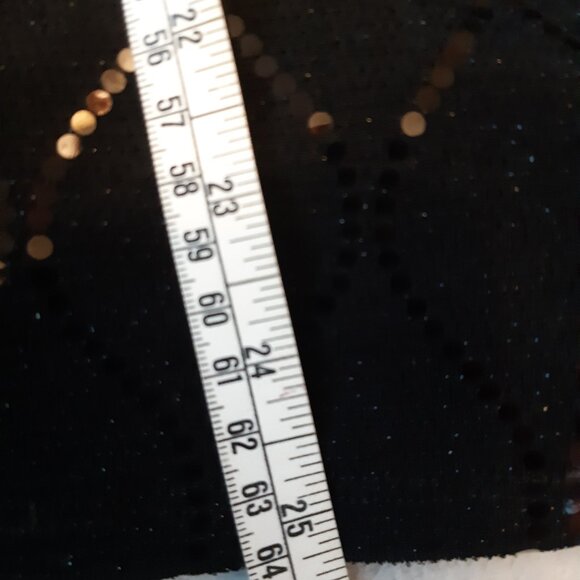 Stunning Frank Lyman Black Sequin elastic waist skirt Size 10 - Picture 11 of 12